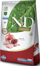 N&D Natural And Delicious Prime Feline Castrados Pollo y Granada 1.5kg