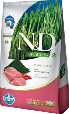 N&D Natural And Delicious Spirulina Adult Cat Castrados Cerdo 7kg