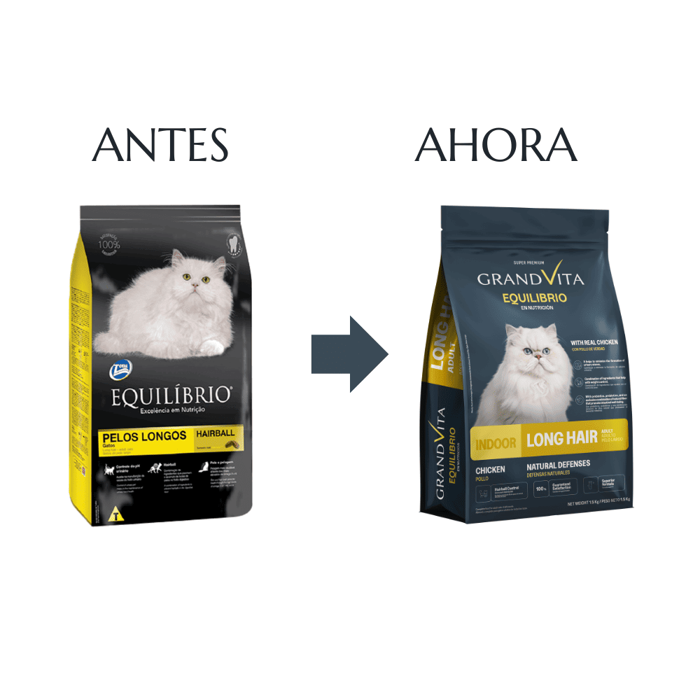 GrandVita Equilibrio  Gato Adulto Pelo Largo  1.5Kg