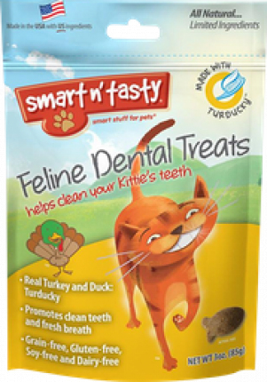 Emerald Pet Feline Dental Treats - Pavo Pato 85g Para gatos
