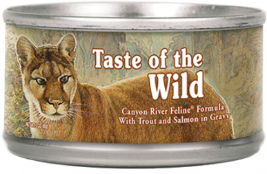 Taste of the wild Canyon River Feline Formula con trucha y Salmón en lata Taste of the wild Canyon River Feline Formula con trucha y Salmón en lata