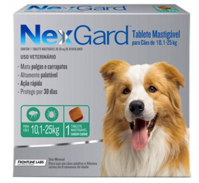 Antipulgas Nexgard Masticable L - 10.1kg a 25kg Nexgard Antipulgas para perros de 10kg a 25kg