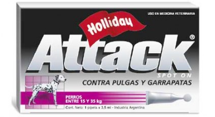 Antipulgas Attack para perros 3.5ml - Perros de 15kg a 35kg