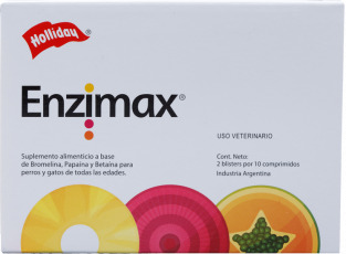 Suplemento Enzimax - 20 Comprimidos Perros y Gatos