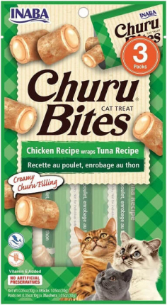 Churu Bites Chicken - Tuna Recipe Wraps 30g Churu Bites Chicken - Tuna Recipe Wraps 30g