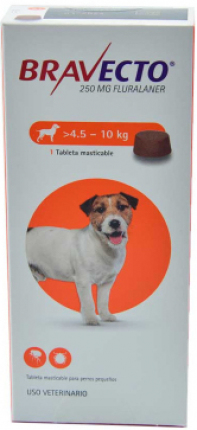 Antipulgas Bravecto Para Perros de 4.5kg a 10kg Antipulgas Bravecto Para Perros de 4.5kg a 10kg