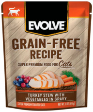 Alimento Húmedo Evolve Sin Granos Pavo con Vegetales para Gatos