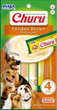 Churu Dog Chicken Recipe 56g - 4 Unidades Churu Chicken Recipe - 4 Unidades