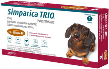 Simparica Trio 1 Tableta - 5 a 10 Kg