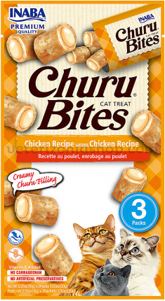 Churu Bites Chicken Recipe Wraps 30g chubu, alimento húmedo, snack, premios, paladar exigente, complemento, tubos, pollo,