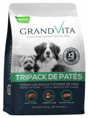 Alimento Húmedo Para Perro Grand Vita Tripack Surtido - Pavo, Cordero, Salmón