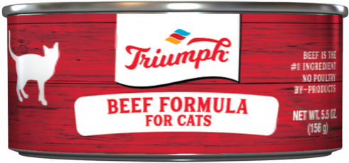 Triumph Beef Formula For Cats 5.5 oz
