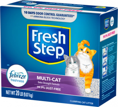 Arena Para Gatos Fresh Step Multi Cat Con Febreze Para Gato