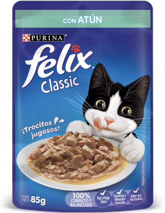 Alimento Húmedo en Sobre Felix Classic con Atún Para gato