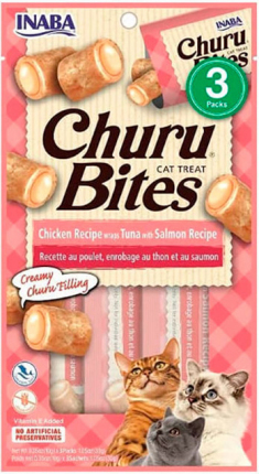 Churu Bites Chicken - Tuna With Salmon Recipe Wraps 30g Churu Bites Chicken - Tuna whit Salmon Recipe Wraps 30g