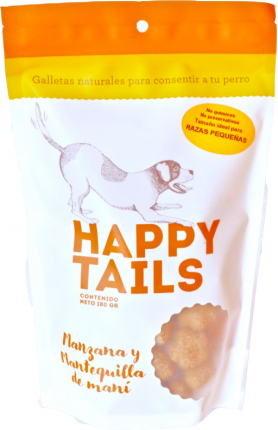 Happy Tails Manzana & Mantequilla de Maní Razas Pequeñas Happy Tails Manzana & Mantequilla de Maní Razas Pequeñas