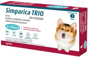 Simparica Trio - 10 Kg a 20 Kg