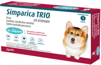 Simparica Trio - 10 Kg a 20 Kg