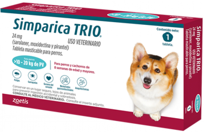 Simparica Trio - 10 Kg a 20 Kg Simparica Trio Perros - 10kg a 20kg