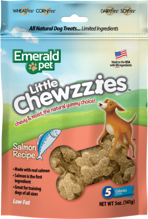 Emerald Pet Dog Snack LIittle Chewzzies - Salmón 5oz Para perro