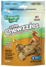 Emerald Pet Dog Snack LIittle Chewzzies - Peanut Butter