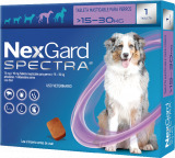 Antipulgas para perros Nexgard Spectra para perros entre 15kg y 30kg