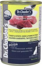 Alimento Húmedo para Perros en Lata Dr. Clauder's Pavo y Papa