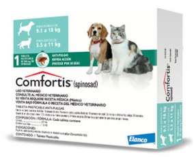 Antipulgas Comfortis para Perros 560mg - Perros de  9.1kg a 18kg