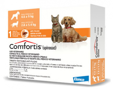 Antipulgas Comfortis Para Gatos - 270mg De 2.8kg a 5.4kg Antipulgas Comfortis Para Gatos - 270mg De 2.8kg a 5.3kg