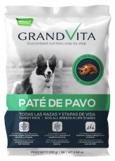 Alimento Húmedo para perro Grand Vita Paté Pavo