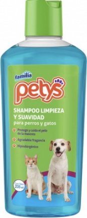 Shampoo limpieza y suavidad para mascotas Petys Shampoo limpieza y suavidad para mascotas Petys