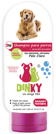 Shampoo para perros pelo claro Dinky Shampoo para perros pelo claro Dinky